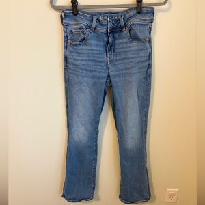 American Eagle Outfitters Women's Blue Jeans kick boot